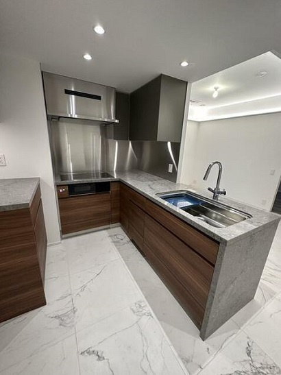 千代田区四番町の賃貸マンションのキッチン