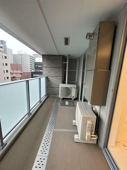 千代田区四番町の賃貸マンションのバルコニー