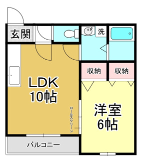 【間取り】 | ピュアフラット１２