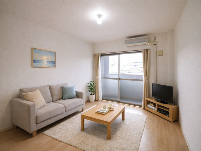 ヴァンセットモネの居間・リビング|CGで家具等を配置したもので家具等は含まれません。