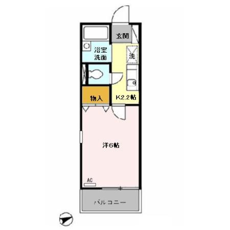 配郷 Ａの間取り