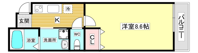 【間取り】 | フジパレス西宮北口Ⅱ番館