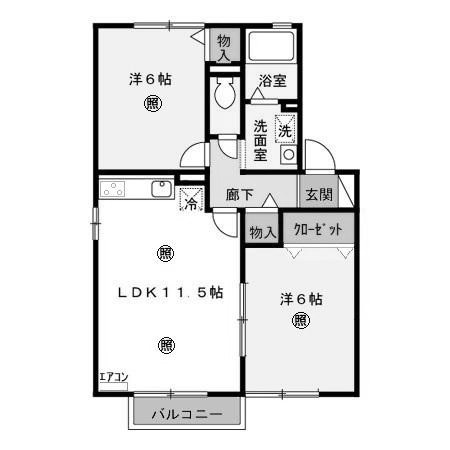 【間取り】 | 愛花夢　５号館
