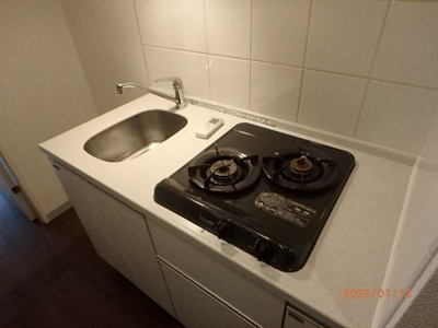 【キッチン】 | フェニックス芝アストラーレ | システムキッチン（2口ガスコンロ）