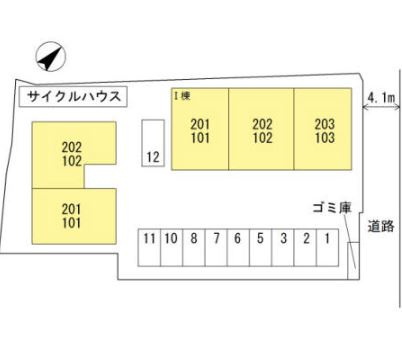 【区画図】 | モンド・リヴェール Ⅰ棟