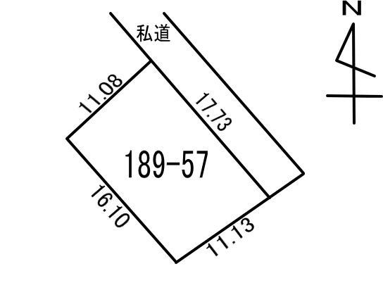 室蘭市増市町2丁目189-57　土地