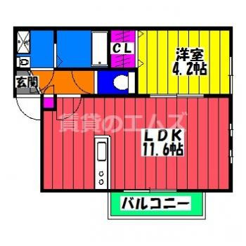【間取り】 | リテラ高宮東 | リテラ高宮東の間取り