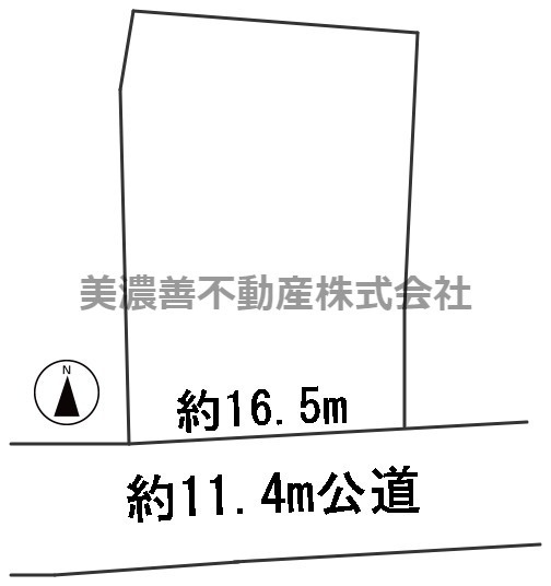 ５９８６８　不破郡関ケ原町大字関ケ原土地の区画図
