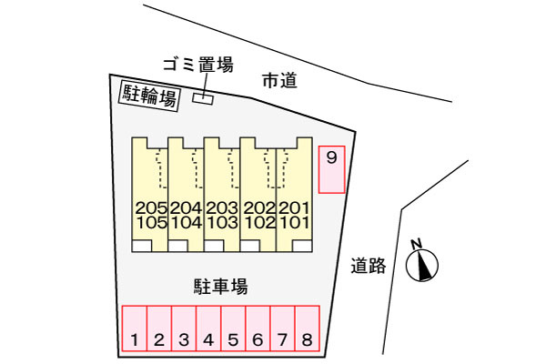 グランディールの区画図