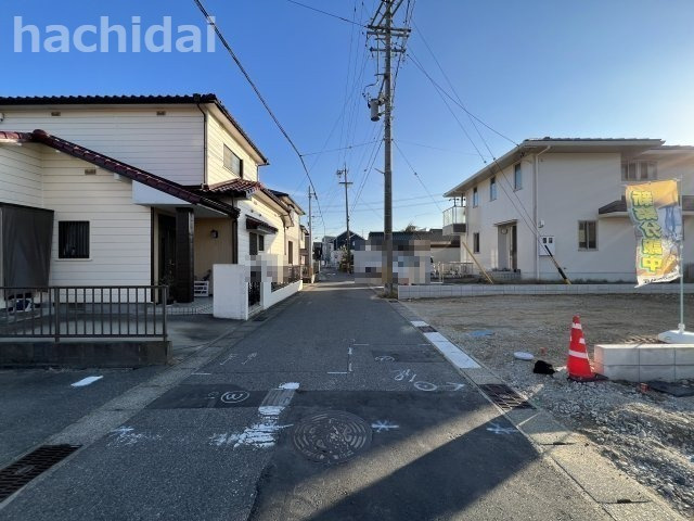 高浜市稗田町第3　新築戸建　4号棟の前面道路含む現地写真|高浜市稗田町新築戸建4号棟前面道路写真です。東側公道約4.2～4.3ｍ