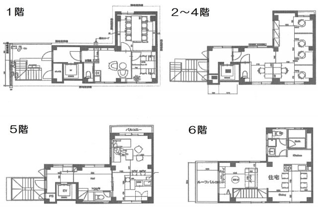 一棟貸ビルの間取り