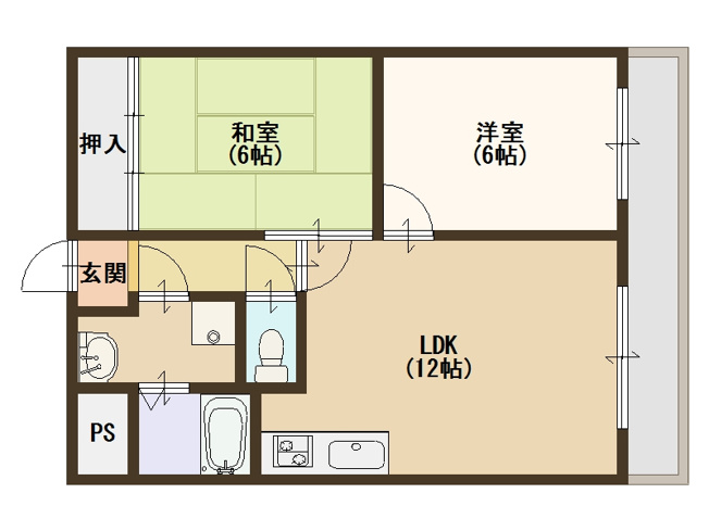 【間取り】 | 明和オートワークビル