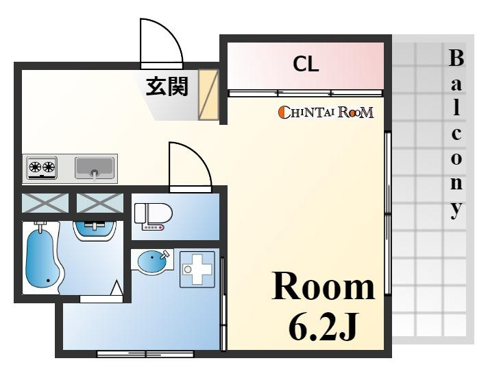 萬利ハイツ熊内の間取り