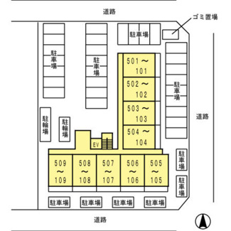 【駐車場】 | ＫＩＲＡＫＵマンション