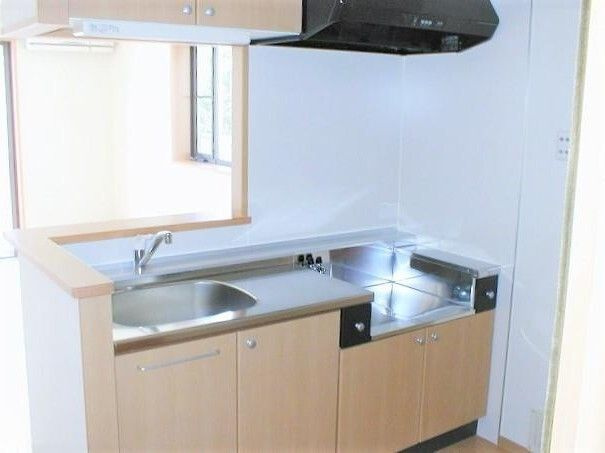 グリーンルーフのキッチン