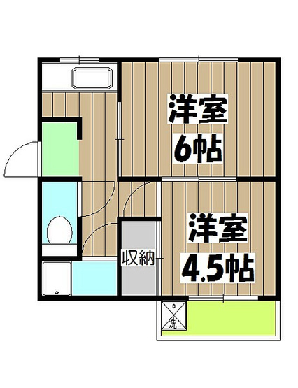 【間取り】 | 小山西コーポ