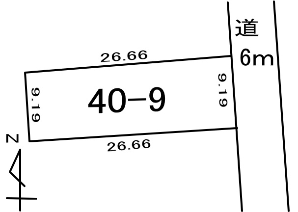 室蘭市八丁平5丁目40-9　土地