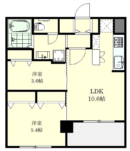 サンブライト今里の間取り