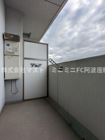 アクロス福島アーバンヒルズのバルコニー