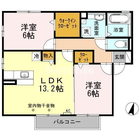 グラン ジュール Ｂの間取り