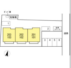 【区画図】 | サクラハイツ | ネット無料。区画図です