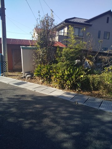 ５４３２９　岐阜市長良西山前土地の前面道路含む現地写真