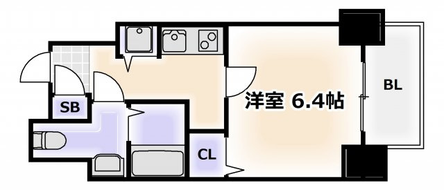 【間取り】 | アスヴェル難波EAST