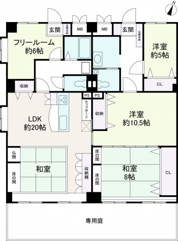 ビアライフ岡本の間取り