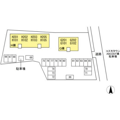 【区画図】 | コスモタウンH