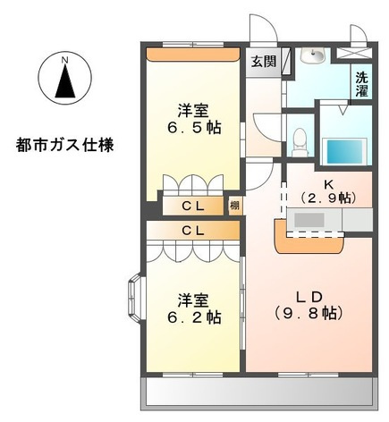 【間取り】 | シャン ドゥ フルール | お問合せはなご家おもてなし不動産へ。シャンドゥフルール