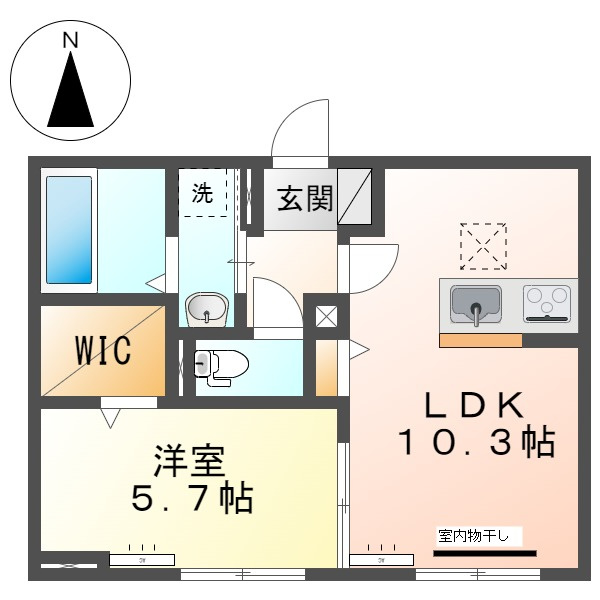 倉敷市笹沖のアパート