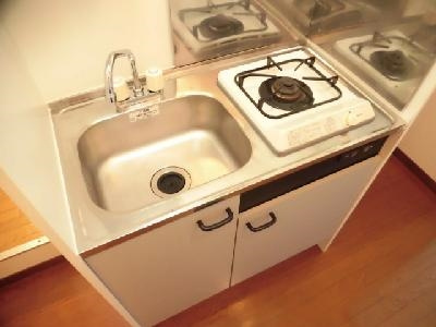 アムールKuraganoのキッチン|ガス１口コンロ