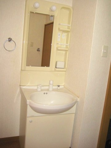 熊本市北区飛田２丁目の賃貸マンションの独立洗面台