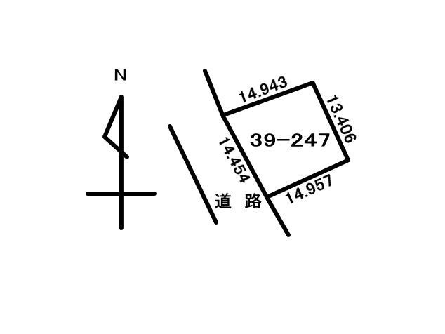 白老町石山39-247　土地