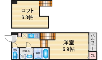 【間取り】 | ハーモニーテラス平安通Ⅱ | 略図の為、現状優先