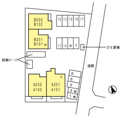 【区画図】 | 松籟軒A棟