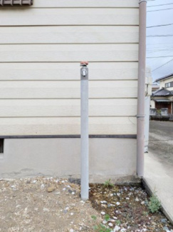 【庭】 | 塚原住宅 | 洗車、植物の水やりに便利な立水栓がついています