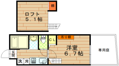 ロフティ大和の間取り