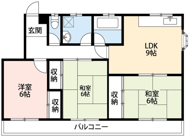 【間取り】 | 下堤ハイツ