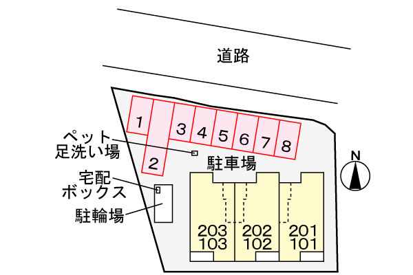 オルタンシアの区画図