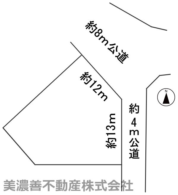 ５９８１６　岐阜市上加納山土地の区画図