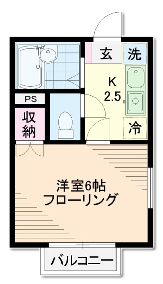 【間取り】 | Bフラット