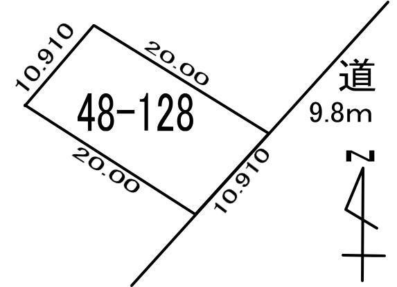 白老町石山48-128　土地