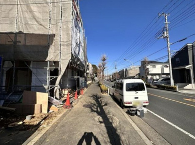 【前面道路含む現地写真】 | 立野3丁目/新築住宅全2棟　1号棟