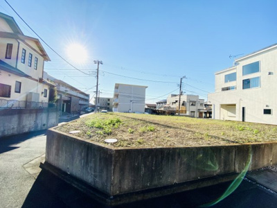 【前面道路含む現地写真】 | ◇湘南台アドレス７５坪南西角地◇藤沢市湘南台２丁目／建築条件なし売地