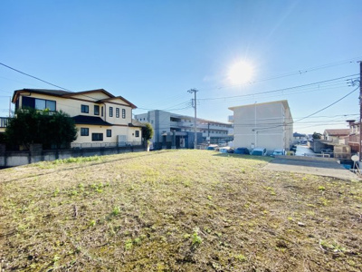 【展望】 | ◇湘南台アドレス７５坪南西角地◇藤沢市湘南台２丁目／建築条件なし売地 | 広々とした敷地、陽が降り注ぐ明るい邸宅地です！２世帯住宅をお考えの方にもとても良い大きさです！