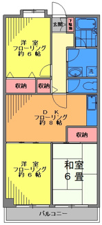 【間取り】 | ロイヤルメゾン雪谷 | ロイヤルメゾン雪谷