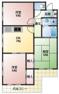【間取り】 | リバーサイド西舞子