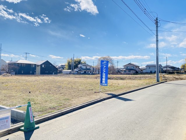 敷地面積８６坪　売地　川越市小堤の前面道路含む現地写真|前面道路：北側公道約4.0ｍ