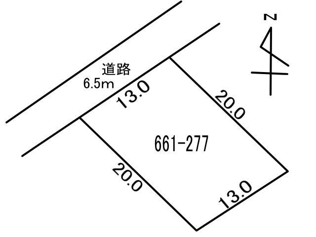 白老町北吉原661-277　土地